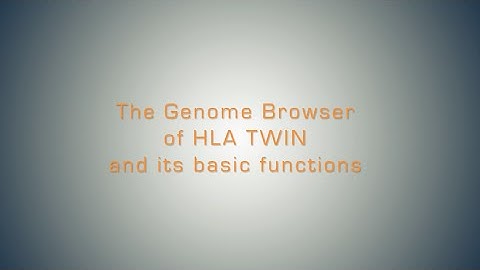 The HLA Browser of HLA Twin (Basic)