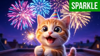 Boom Bang Sparkle! Cute Kittens Love Fireworks Song for Kids
