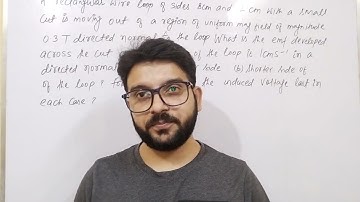 A rectangular wire of loop of sides 8cm X 2cm with a small cut ...|electromagnetic induction class12