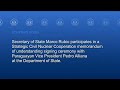 LIVE: Rubio signs nuclear memorandum with Paraguay in Washington