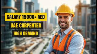Carpenter Jobs in UAE: Earn 20k‑150k Dirhams/Month with High Pay & Luxury Lifestyle