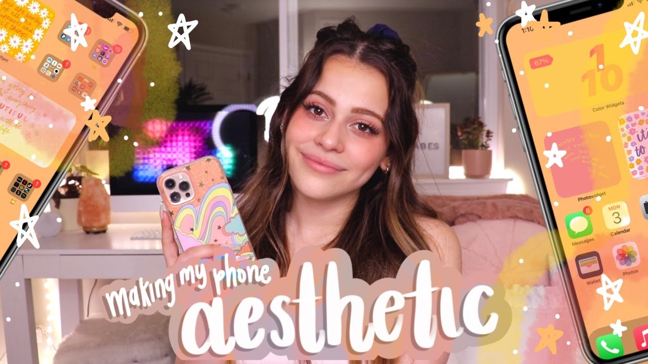 Making my iPhone Aesthetic *summer edition*