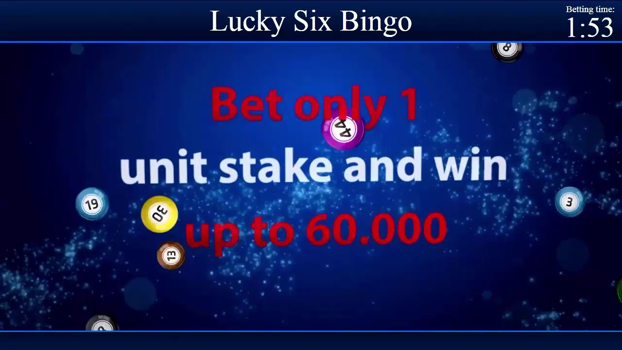 BINGO LUCKY SIX - regular & bonus game - YouTube