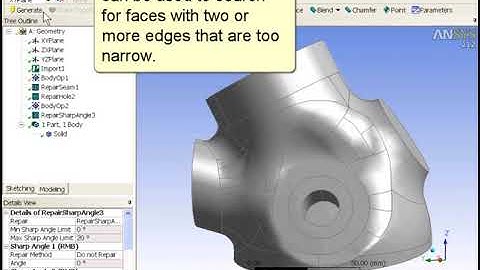 ANSYS Workbench Design Modeler Cleaninup and Repair