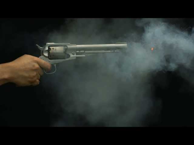 銃発射の瞬間(スローモーション)