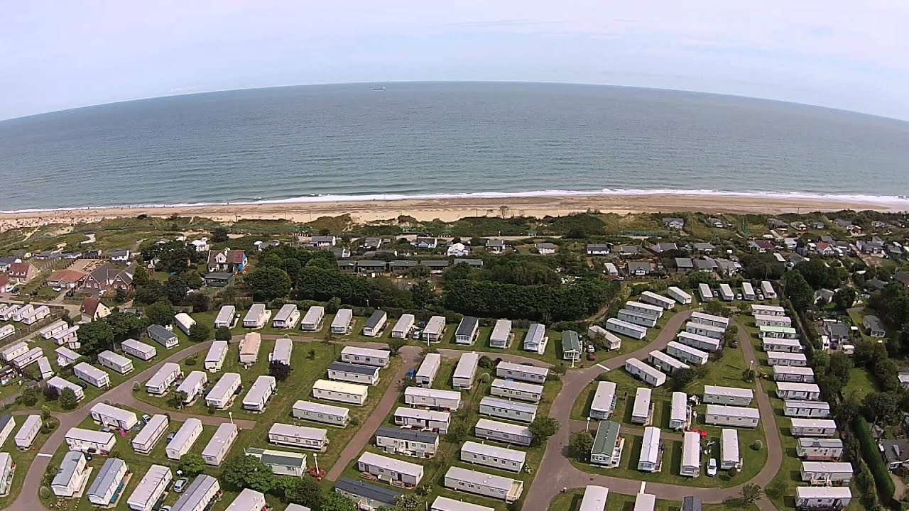 Hemsby beach from the sky