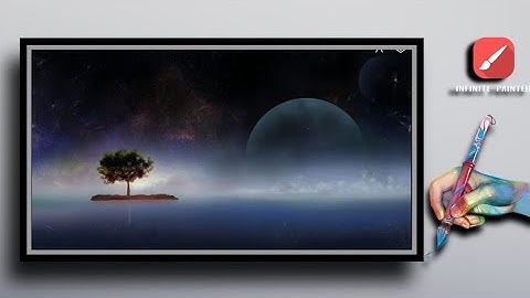 Digital Art on Mobile Phone | Space painting | Infinite Painter Tutorial| ibispaintx for beginners