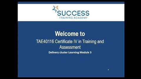 Delivery cluster Learning Module 3