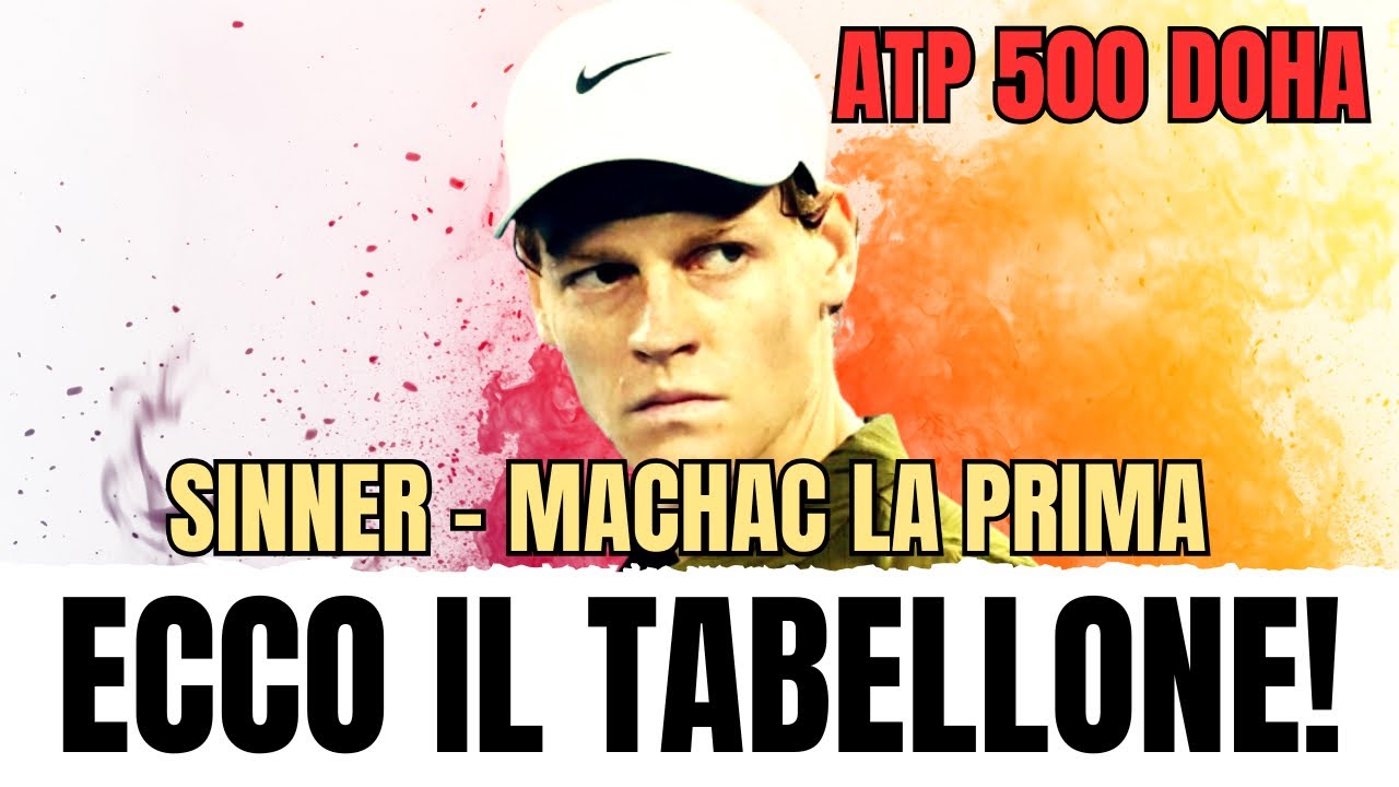 SORTEGGIO IMPEGNATIVO PER SINNER! ALCARAZ PUÒ SORRIDERE! L’ANALISI DEL TABELLONE