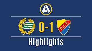 Hammarby FF vs Djurgardens IF highlights (0-1) - Allsvenskan