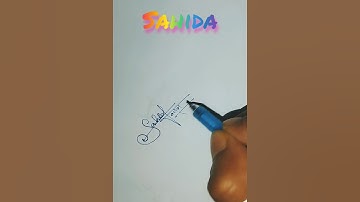 signature your name SAHIDA.autograph.signature tips/tricks.comment your name. #signature.#artist