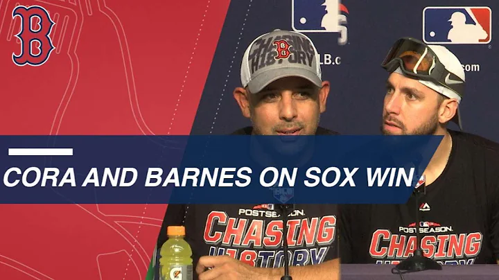 BOS@NYY Gm4: Cora and Barnes on ALDS series win