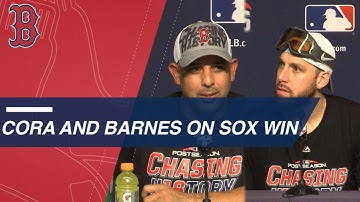 BOS@NYY Gm4: Cora and Barnes on ALDS series win