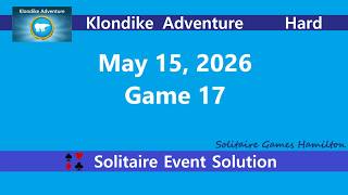 Celebrity Klondike Adventure Game #17 | May 15, 2026 Event | Hard Wealth