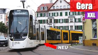 Endlich da!!! NEUE Straßenbahn rollt durch Gera | Erster Blick auf die moderne Tram