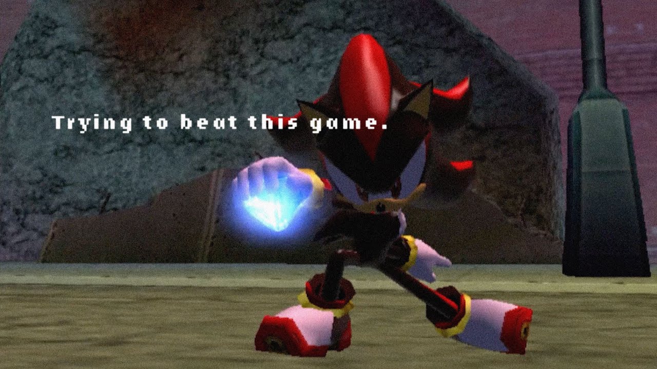 I tried to beat Shadow the Hedgehog in one sitting.