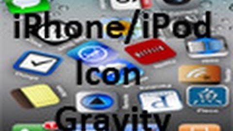 How To Add Gravity To Your iPhone/iPod Touch App Icons - GravityBoard