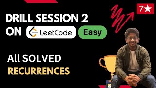 Solving ALL Leetcode Easy DP problems  | DP Drill Live Session Recording @AlgoZenith  | DP Framework