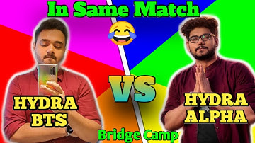Hydra BTS Vs Hydra Alpha | Alpha Tipa & Nucleya Fight | In Same Match | Military Base | Emulator
