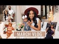 MARCH VLOGGGG -- PACK WITH ME, DATE NIGHT POST BABY & WORKKKK! | JaLisaEVaughn