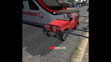 Old Thar 🚙 🆚 Train 🚂 😱😱 | #bussid #busmodforbussid #bussimulatorindonesia #bussidmods #shorts