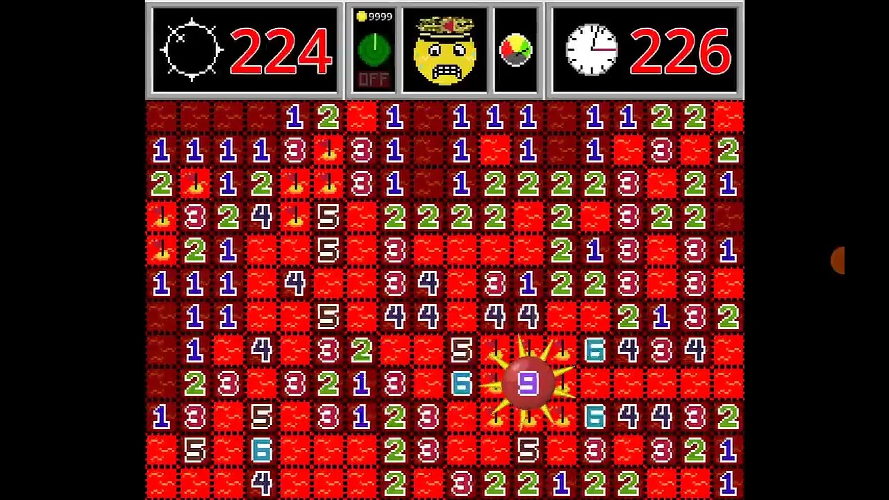 Minesweeper Plus: The most stressful thing I've done with standalone 9 in Free Play (Expert)