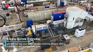LSHX-150H Dual Filtration Recycling Pelletizing Production Line