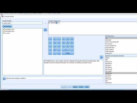 Convert Percentiles to z-Scores - SPSS