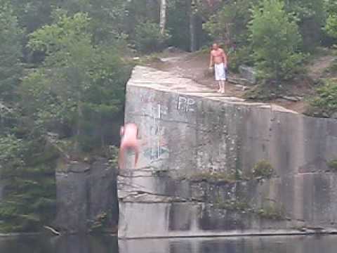 Quarry Jumping Sullivan Quarry Cliff Jumping - YouTube