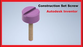 Construction Set Screw Autodesk Inventor