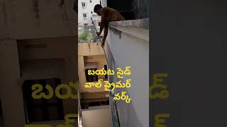 బైట్ సైడ్ ప్రైమర్ వర్క్ #construction #trending #painting
