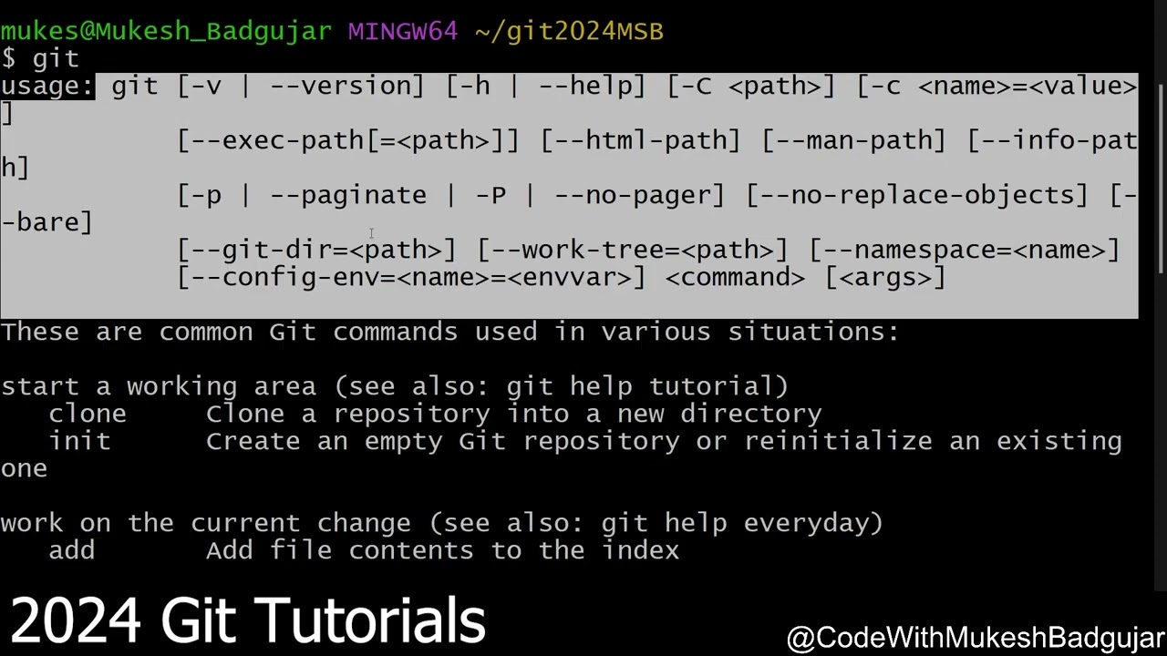 Git Version Control | Git Basic To Advance 2024 | GitHub 2024 New Toturial EP-1