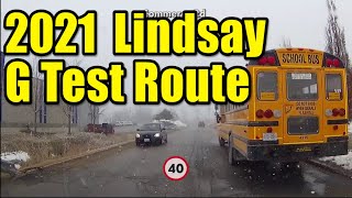 G Driver License Road Test Route Lindsay Ontario【with 2024 recent Update]