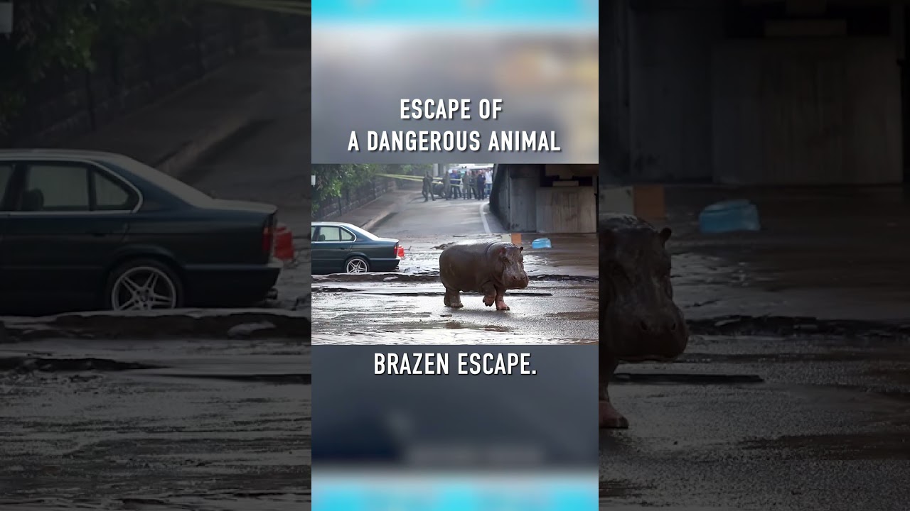 Watch As The Hippo ESCAPES From The Zoo 