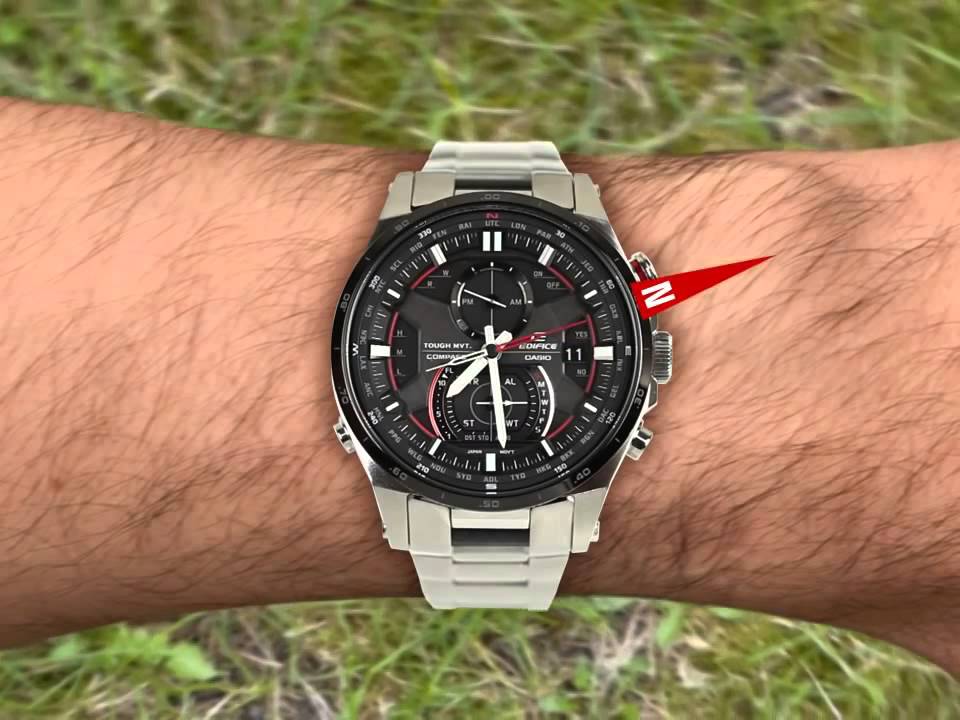 casio edifice compass thermometer