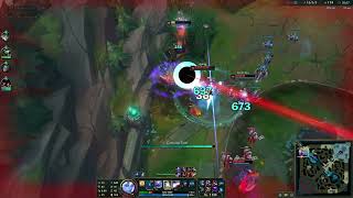 Lux highlight R flash double kill