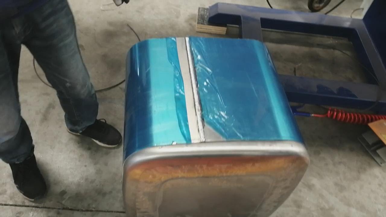 Aluminum fuel tank mig welding machine automatic longitudinal seam