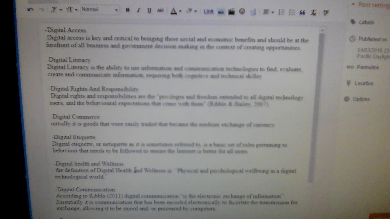 Nine digital elements - YouTube