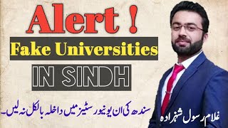 fake universities in sindh | illegal universities in pakistan | Fake institutions in sindh pakistan screenshot 4