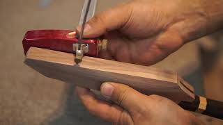 Celebrity 월넛 칼집 만들기  Making Saya for Kiritsuke Net Worth