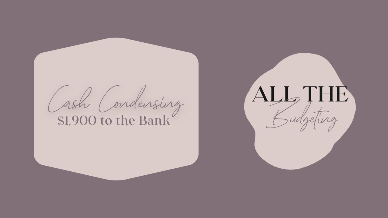 Cash Condensing $1,900 💵 Taking Money to the Bank with the Cash Envelope Method