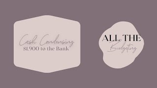 Cash Condensing $1,900 💵 Taking Money to the Bank with the Cash Envelope Method screenshot 4