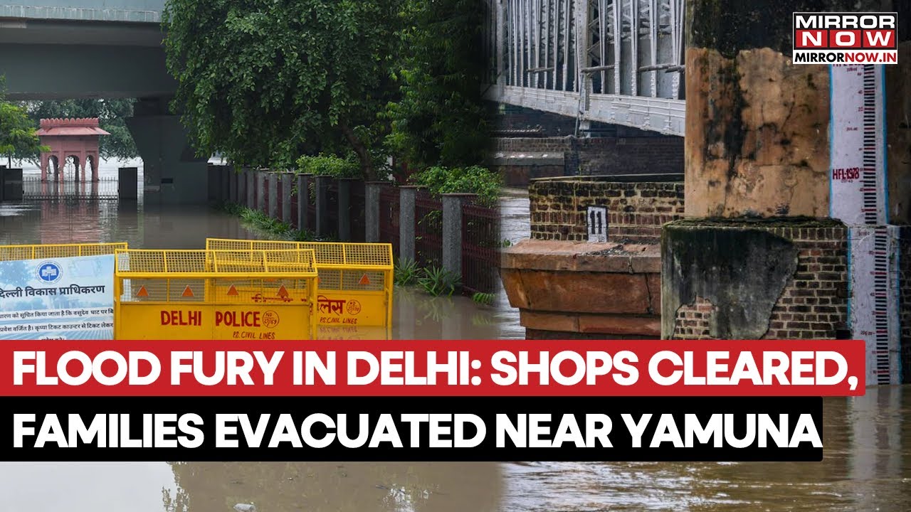 Delhi Rains: Shops Cleared, Families Evacuated Near Yamuna Due To Flood, IMD Issued Red Alert