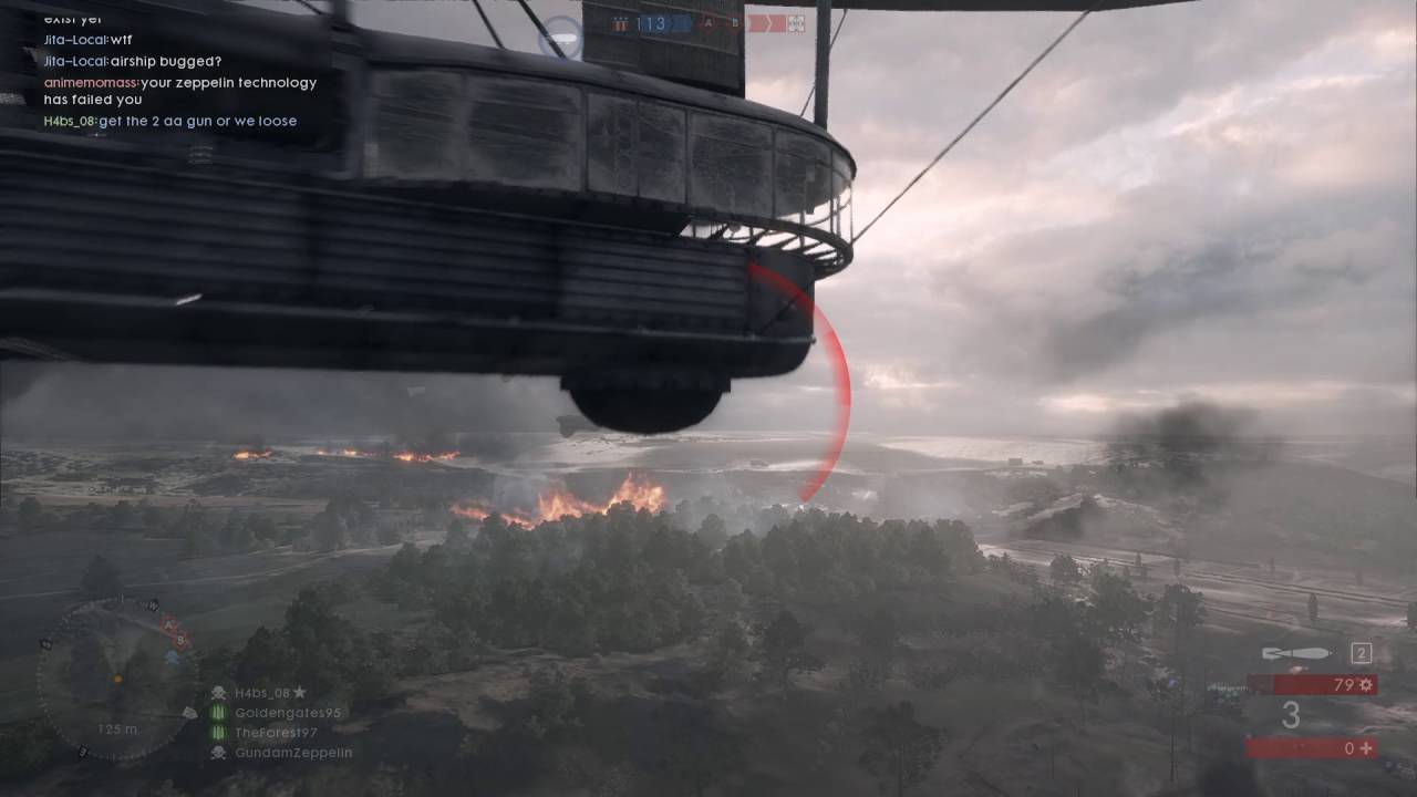 Battlefield 1 insta death in the Zeppelin - YouTube