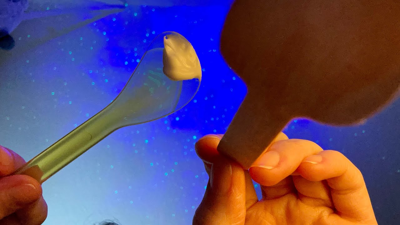 Lofi ASMR 💜 first person eye and forehead massage (no talking, actual camera touching)