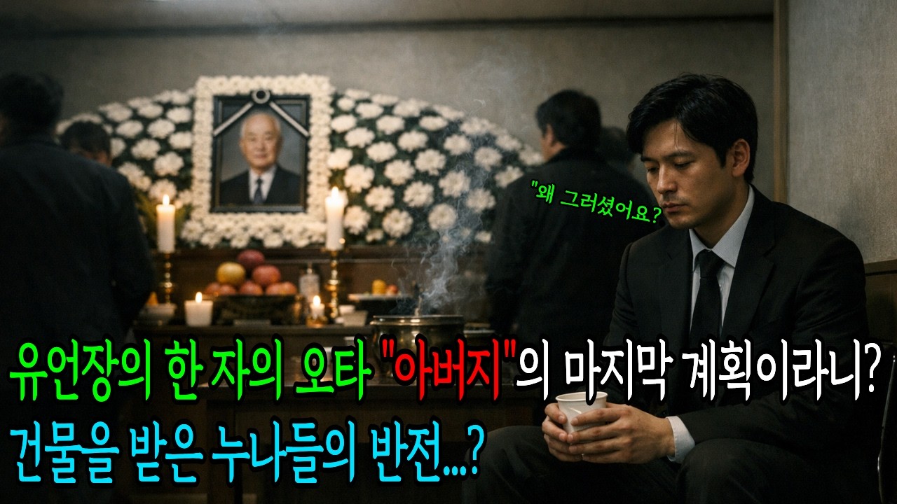 유언장의 한 자의 오타 아버지의 마지막 계획일수도 건물을 받은 누나들의 반전ㅣ노후사연ㅣ감동사연ㅣ사연라디오ㅣ오디오북