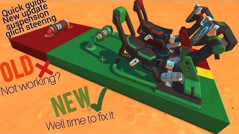Suspension steering scrap mechanic new update tutorial