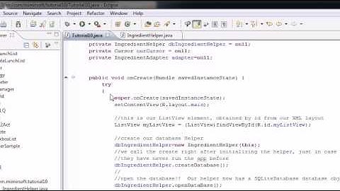 Android Tutorial 10 - Display Data from Database in List
