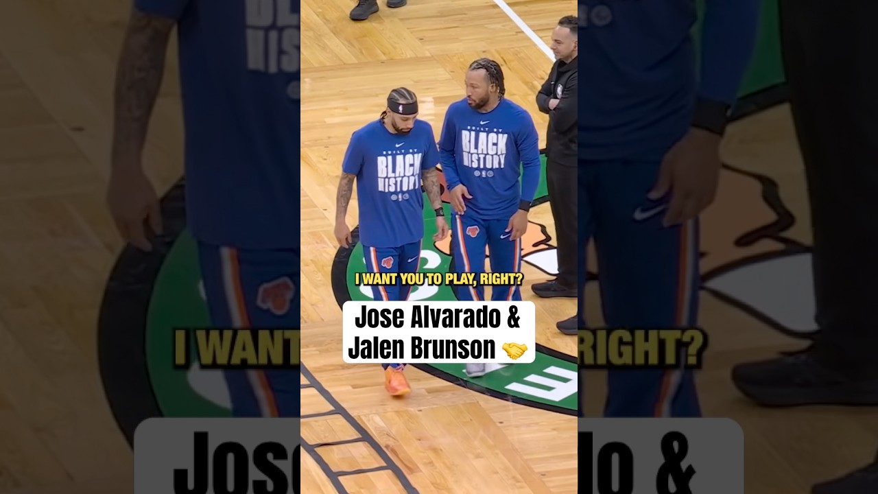 Alvarado trying to learn Brunson's game 💯