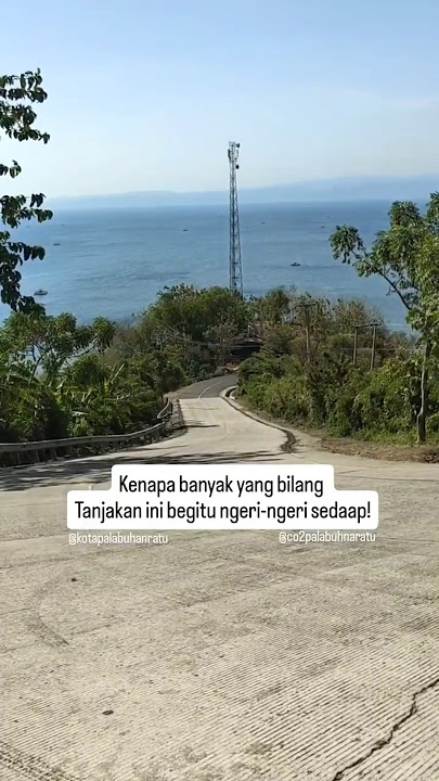 Suasana sepi tanjakan dini ( balewer) wisata geopark ciletuh palabuhanratu Sukabumi #pelabuhanratu